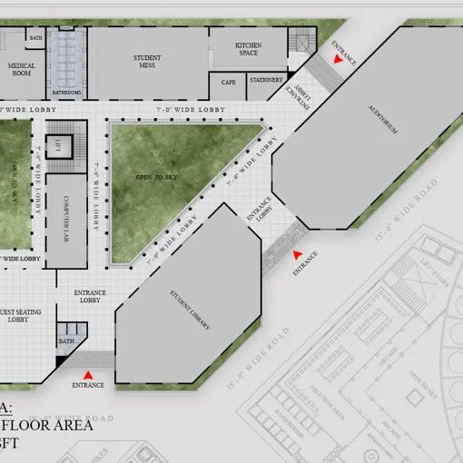 Madrasa Ground Floor Plan